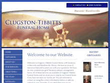 Tablet Screenshot of clugston-tibbittsfh.com